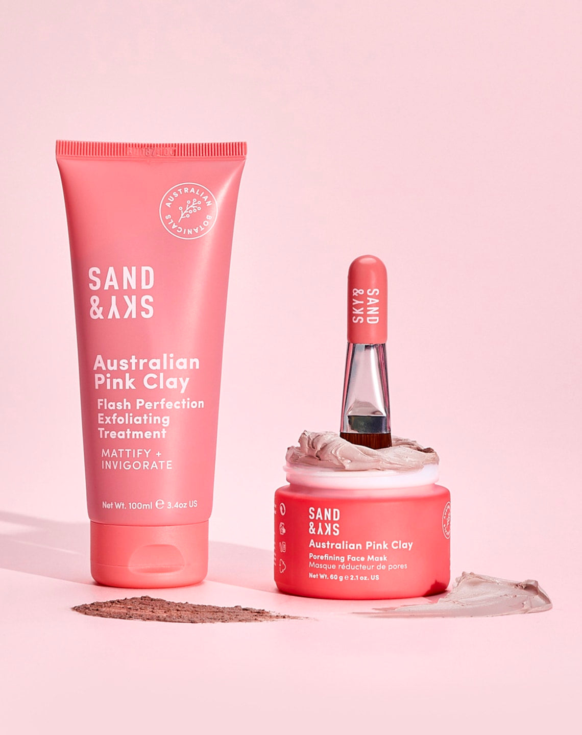 Australische Pink Clay Porenverfeinernde Gesichtsmaske