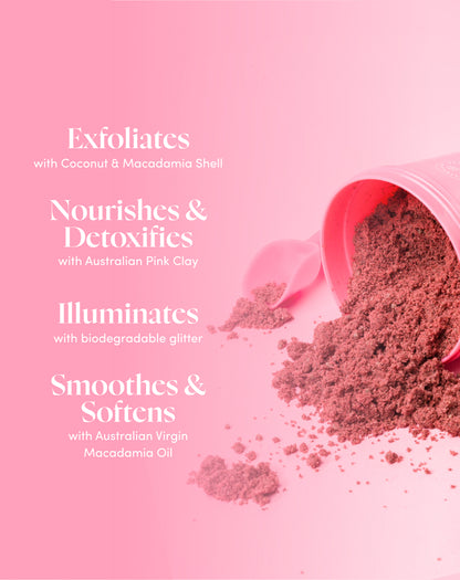 Australischer Pink Clay Glättender Körpersand