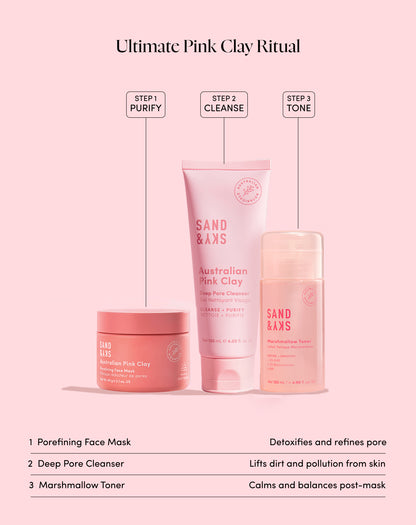 Australian Pink Clay Porefining Face Mask