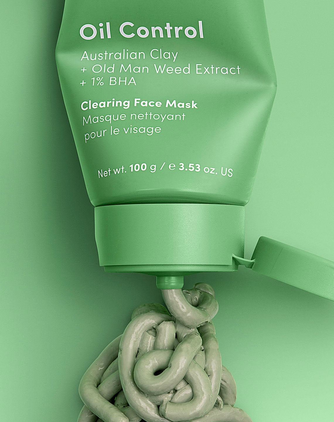 bottle of cleansing face mask for oily skin