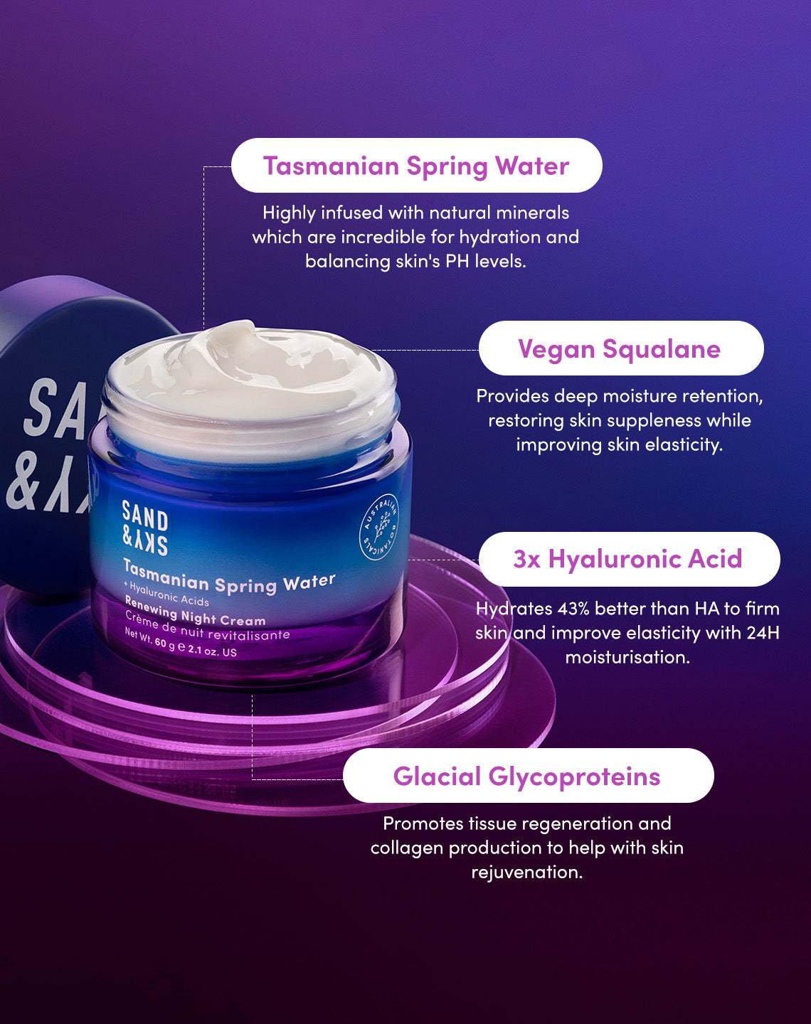 Tasmanian Spring Water Renewing Night Cream