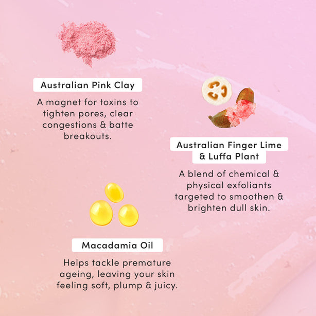 Australian Pink Clay Deep Pore Cleanser