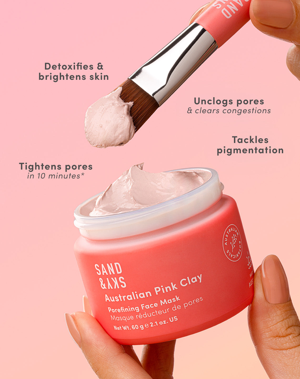 Australian Pink Clay Porefining Face Mask