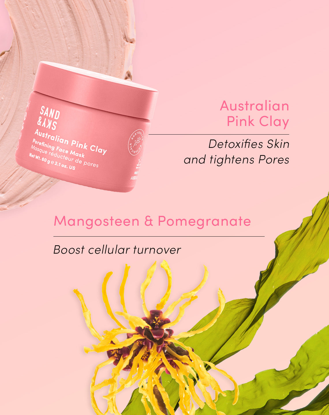 Australian Pink Clay Porefining Face Mask