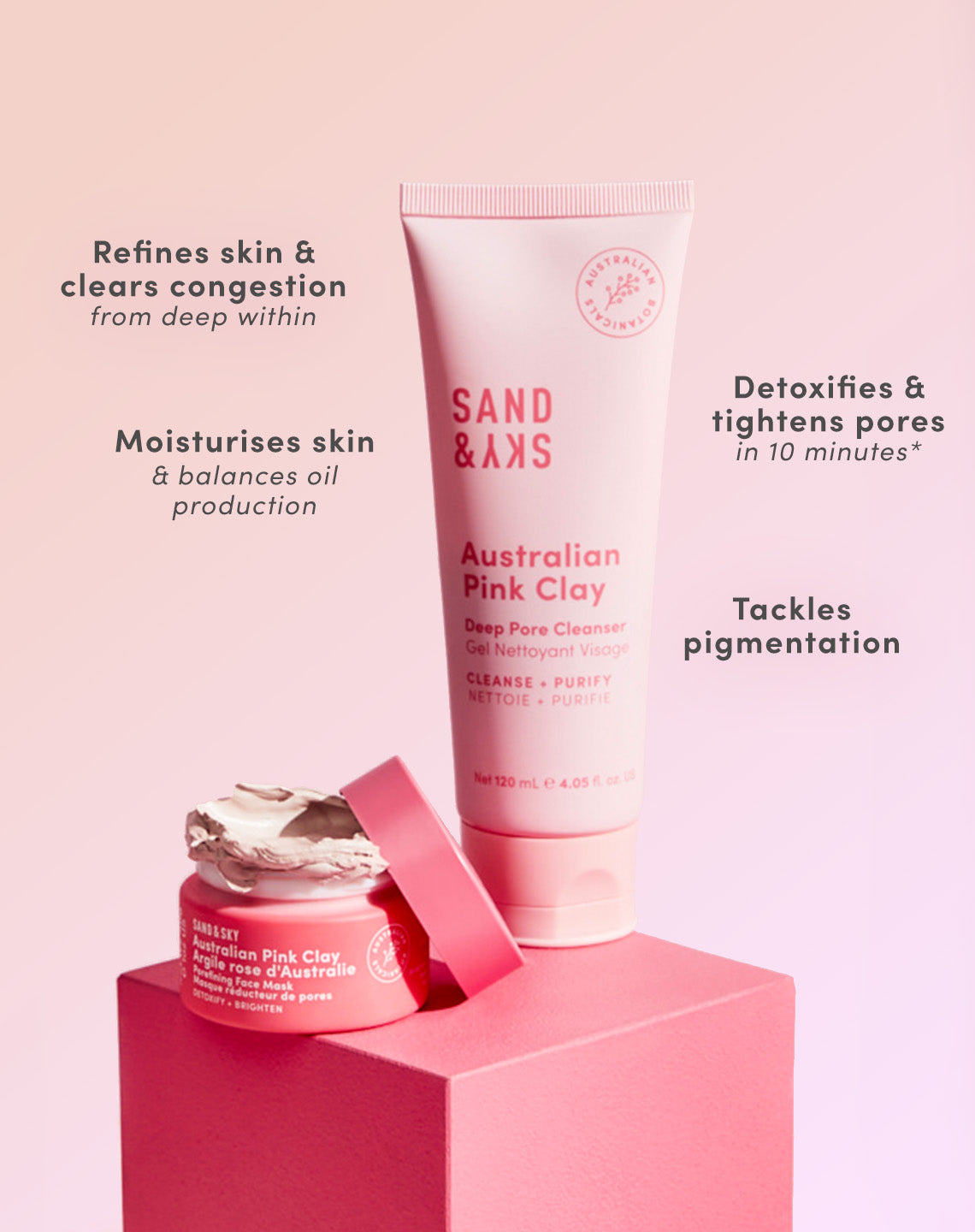 Australian Pink Clay Pore Tight Kit