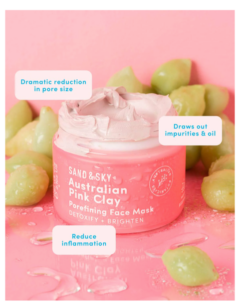 Australian Pink Clay Porefining Face Mask Deluxe Travel Size